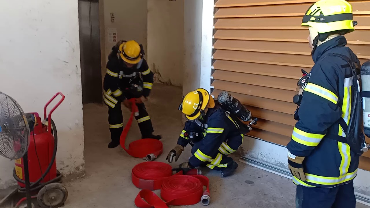 Ground monitor response to LPG fire dry drill