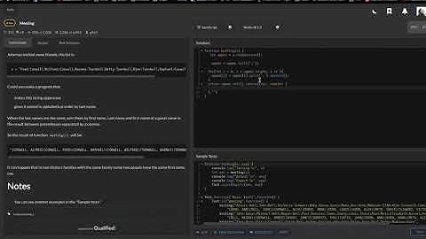 2. Codewars Kata - Meeting - Solution