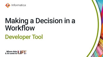 Making a Decision in a Workflow in the Developer Tool