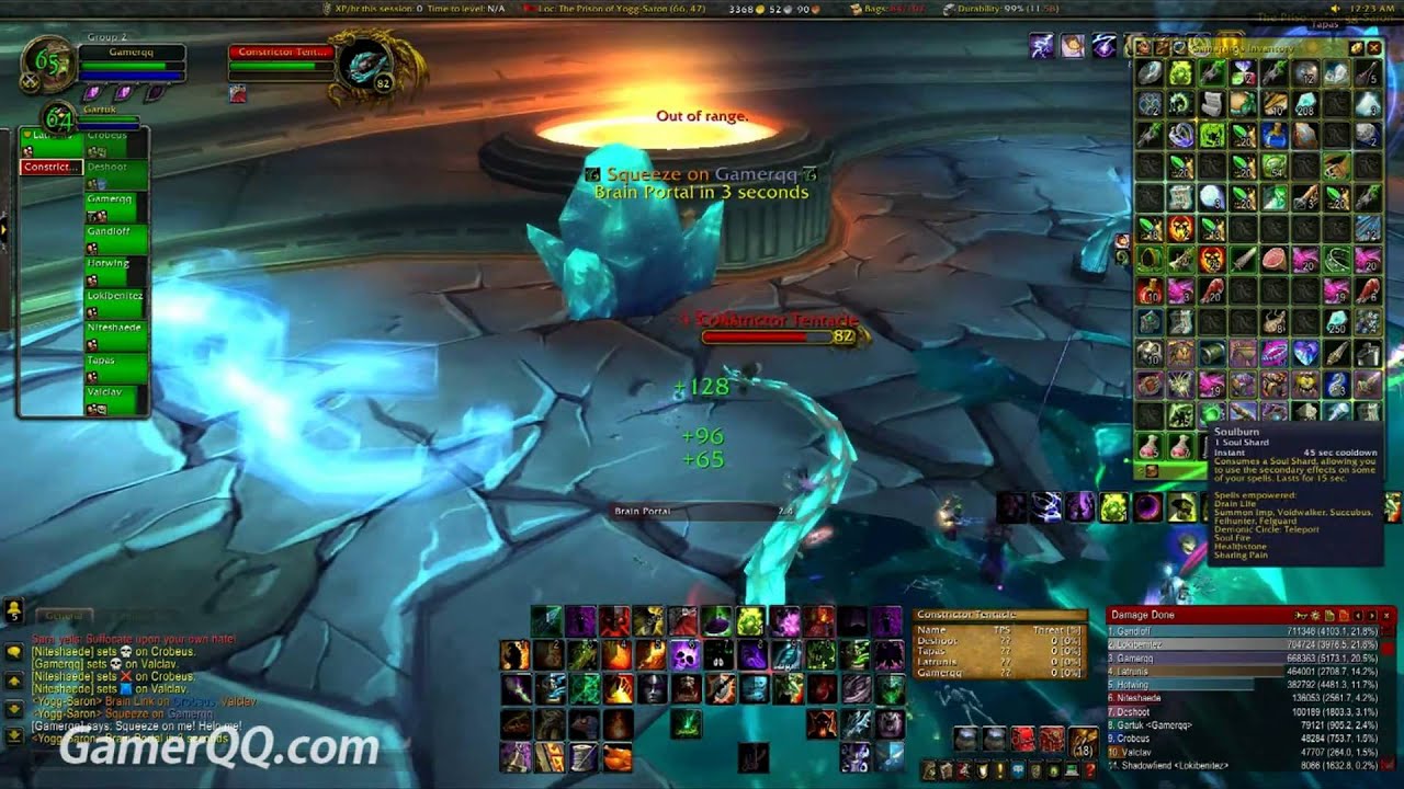 WoW 10 Man Heroic Ulduar Yogg-Saron  7 Achievements and Drake Unlocks Warlock POV