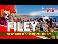 Filey  a november walk along the seafront in filey yorkshire england  4k walking tour