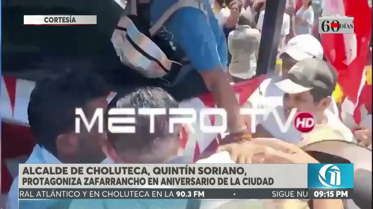 Alcalde de Choluteca, Quintín Soriano protagoniza un zafarrancho en aniversario de la ciudad