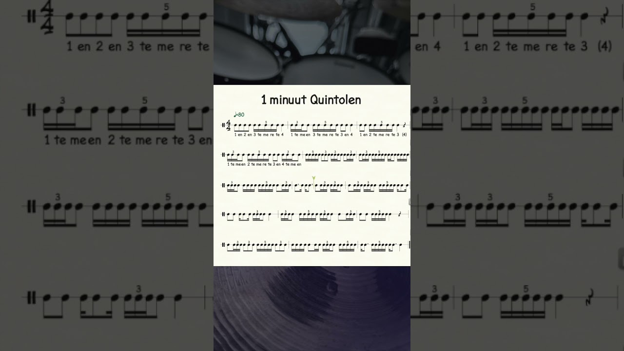 1 Minuut Quintolen oefening 