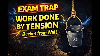 NEET JEE | Work Energy Power Trick | Bucket Pulled from Well | Work Done by Tension |