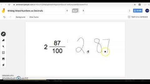 Writing Mixed Numbers as Decimals