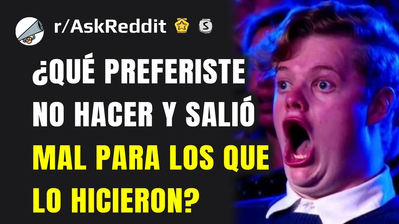 ¿Qué es lo que optó por no hacer y que salió terriblemente mal para los que lo hicieron?