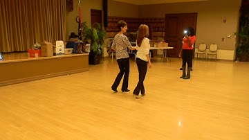 Cha Cha  check under arm turn  xover breaks into lock steps endit w  freespin lady or both or simple