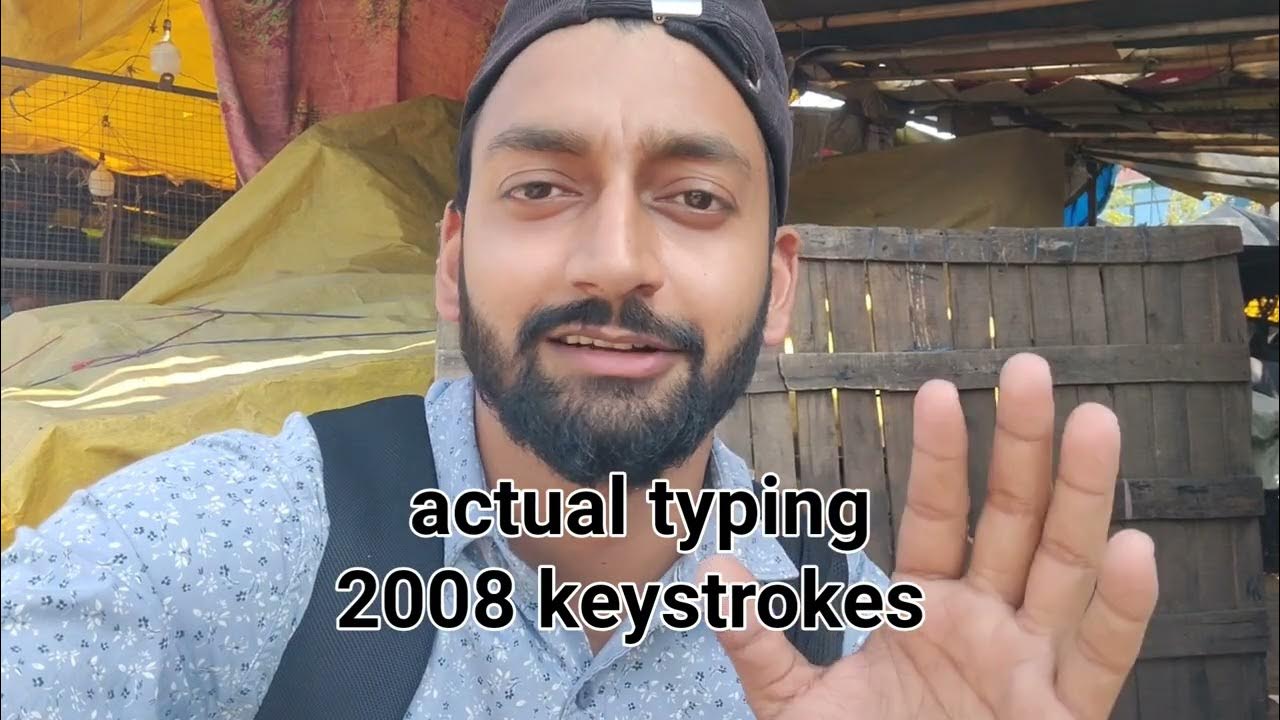 Ssc cgl typing experience my keystrokes youtube