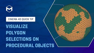 #C4DQuickTip 170: Visualize Polygon Selections on Procedural Objects in Cinema 4D