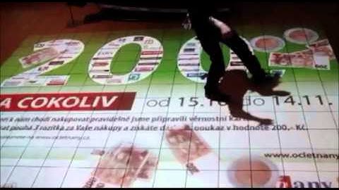 Interactive floor, company Interactstyle s.r.o., (Interaktivní podlaha)