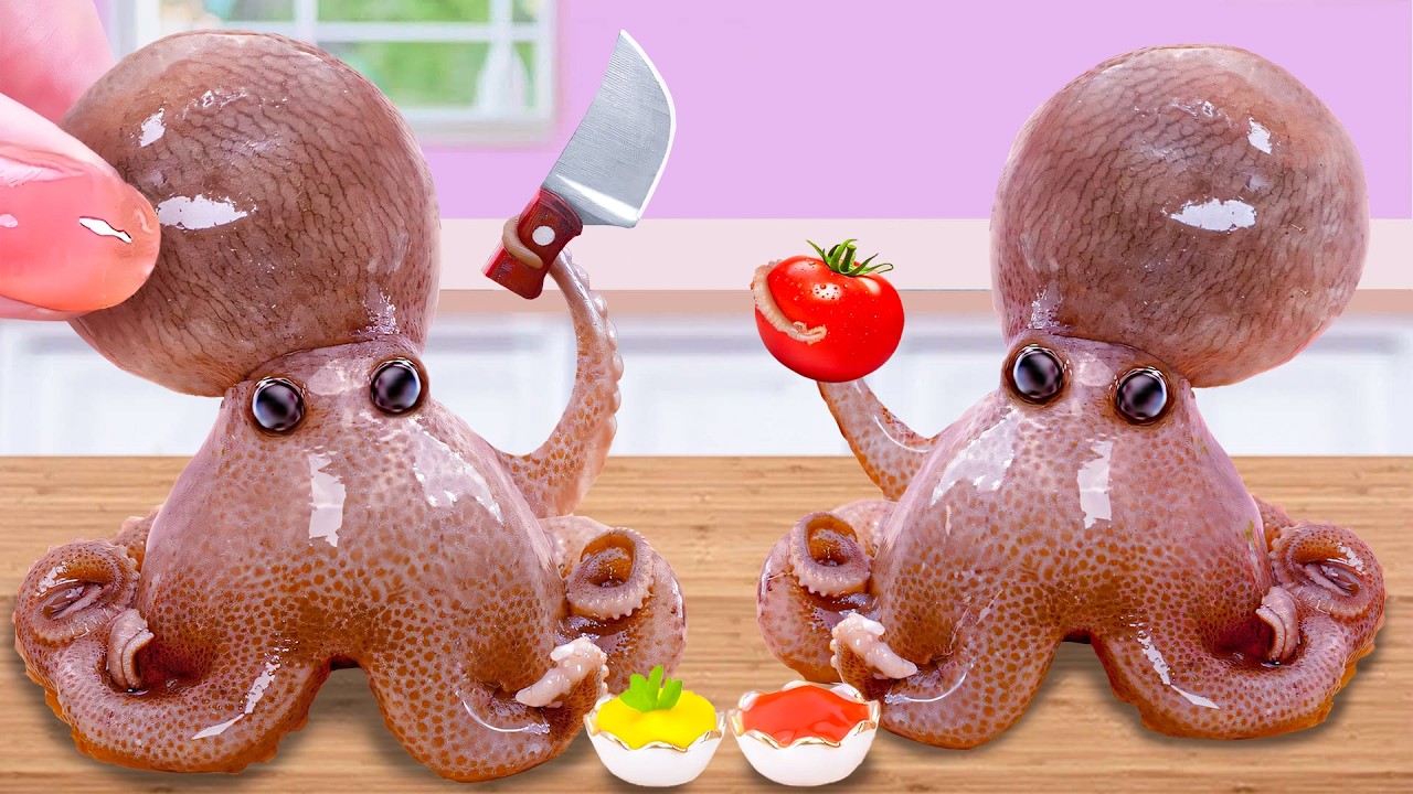 Top Seafood 🐙 Gurita Saus Karamel Pedas dengan Aroma Harum🔥Little Chef’s Table