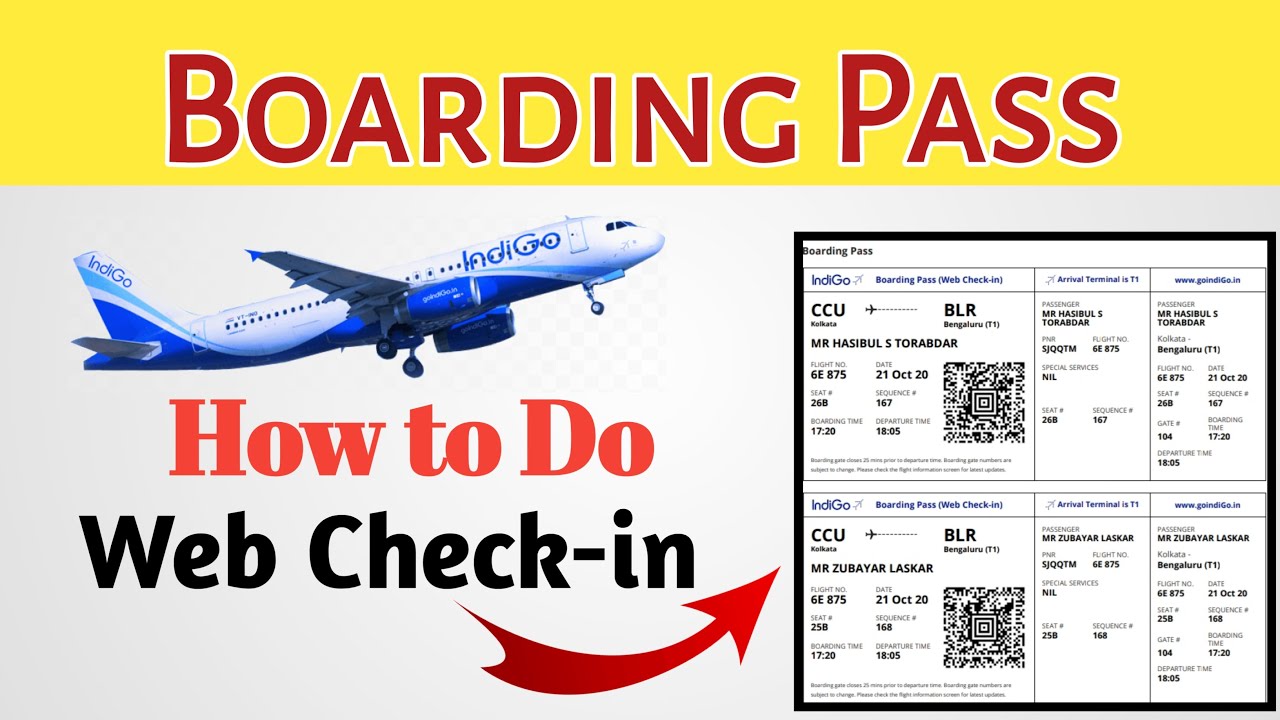 How to make web check in online । How to get boarding pass online