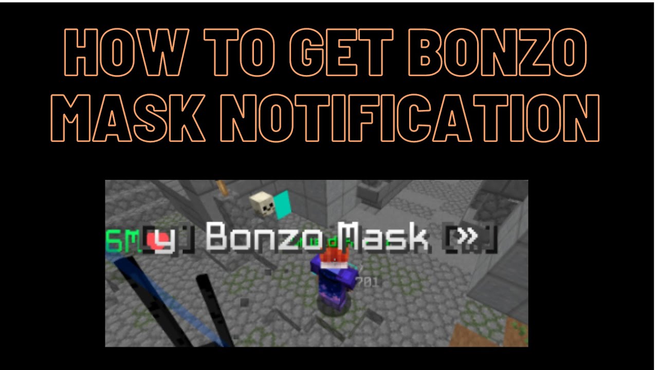 How to get the Bonzo Mask notification + example Hypixel Skyblock