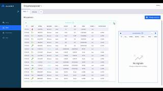Multiscanner Window - Cryptocurrency Scanner From Algory
