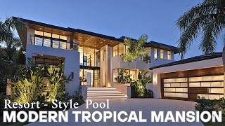 Step Inside This Ultra Modern Tropical Mansion with Resort-Style Pool – Florida, USA
