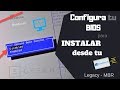 Como Configurar BIOS 👨🏻‍💻 para instalar W10, 8, 7 desde USB/DVD | Legacy-MBR | PC o LAPTOP 🔝