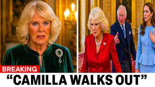 Queen Camilla WALKS OUT Of Ceremony After Learning Catherine Was Given Queen's Prized Diamond Brooch