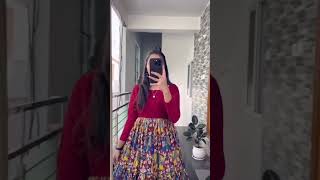 #Traditional Wear Anarkalisoft muslin fabricwith kalamkari print -StoXXXL🎀 Stylish😍#pleasesubscribe