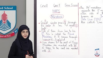 Class 5 - Social Studies - Chapter 1 - Lecture 2 Meridians - Allied Schools