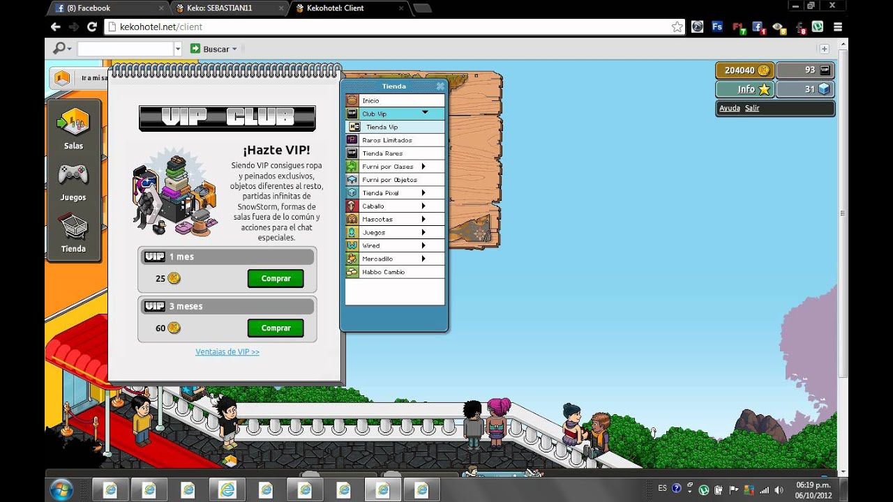 juegos parecidos a habbo con creditos gratis y vip