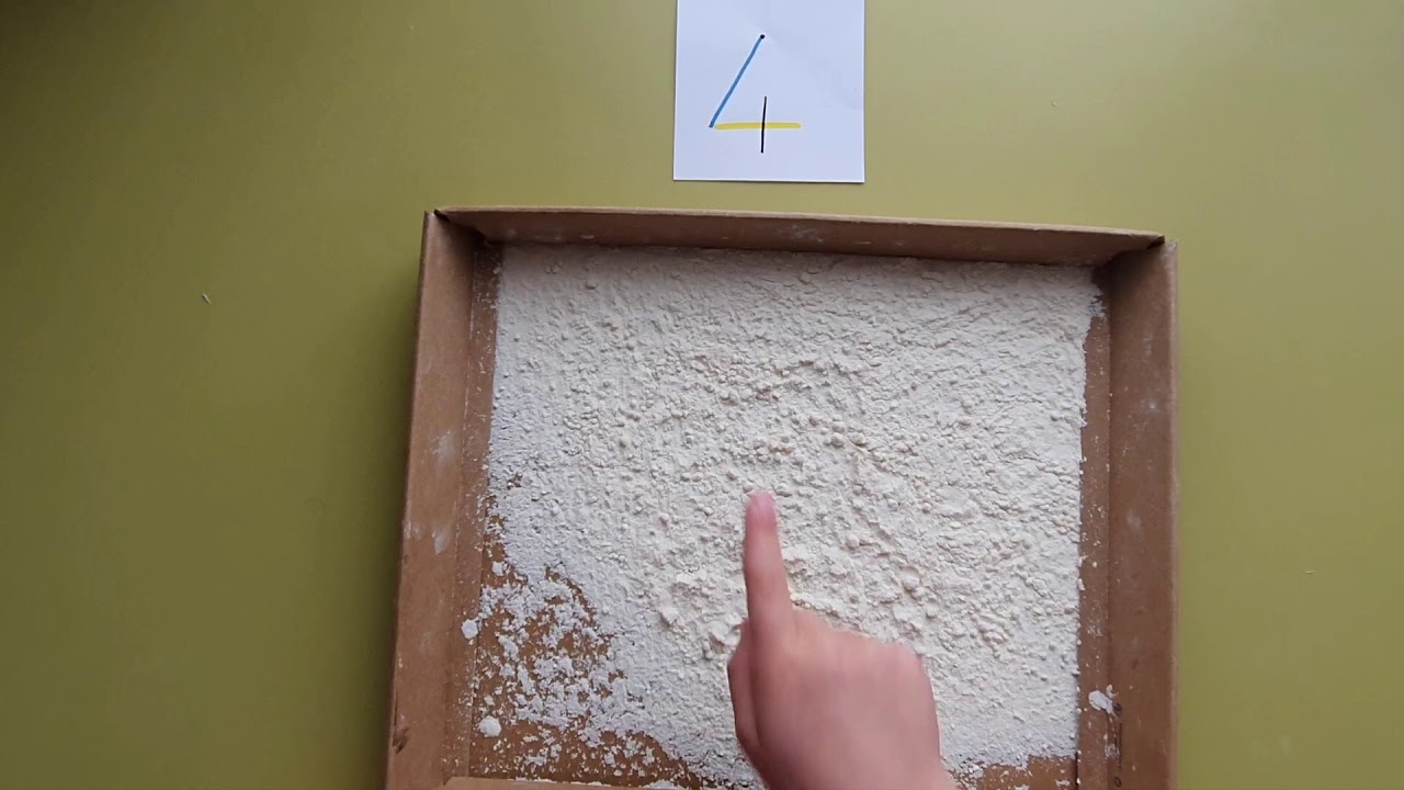 écrire le chiffre 4