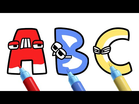 Alphabet Lore Drawing and Coloring (A-Z) | Bounce Studio Games
