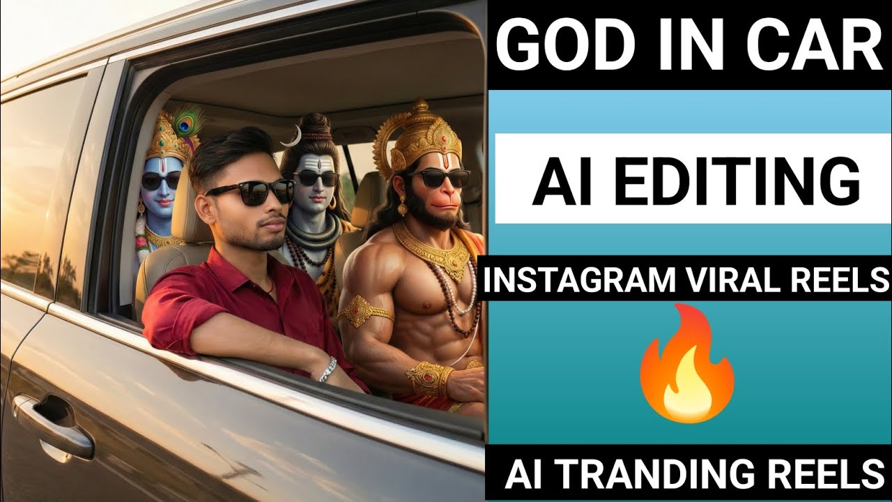 God In Car Trending Reels Editing | Bhagwan Ki Ai Video Kaise Banaen | God In Car Trend Edit