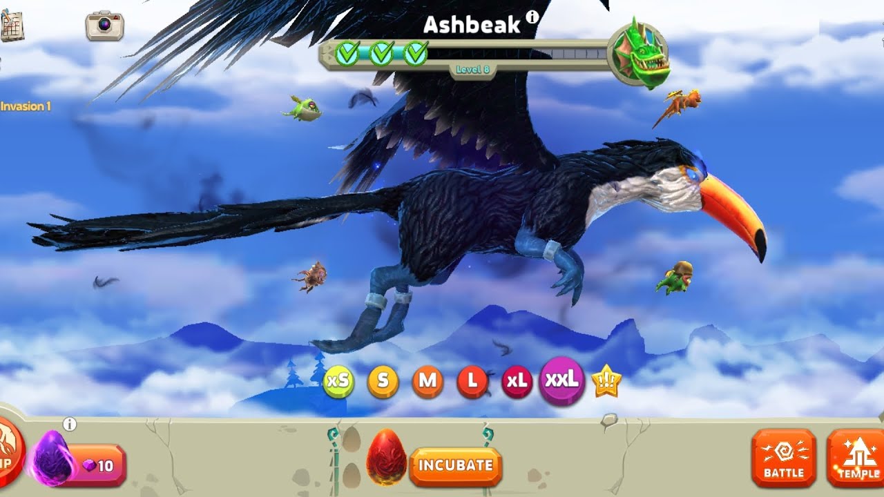 Ashbeak dragon -Hungry dragon Gameplay 1080p