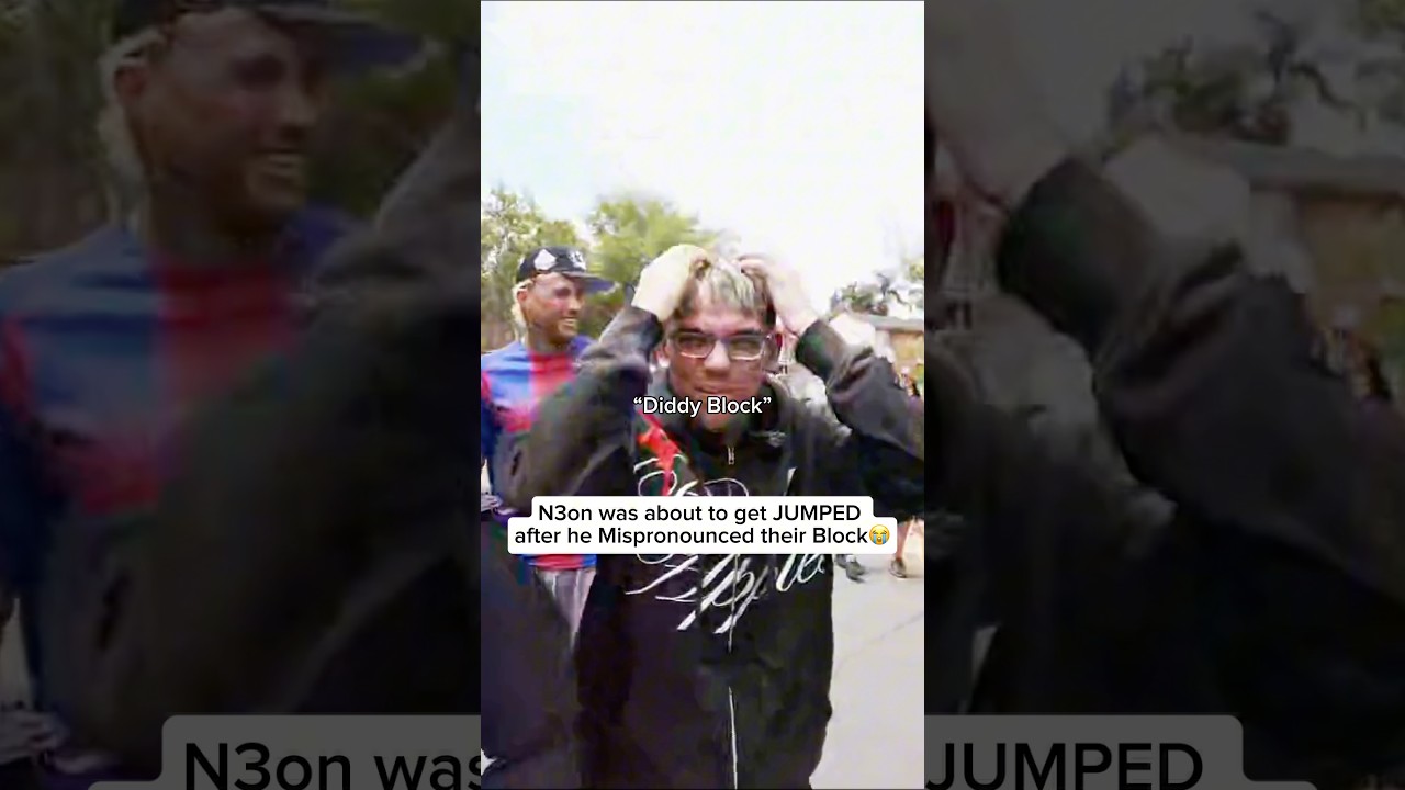 N3on was about to get JUMPED after he Mispronounced their Block😭 