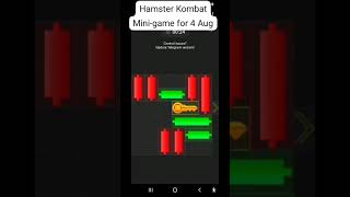 How to complete your hamsters Kombat Mini-game for 4 Aug. screenshot 4