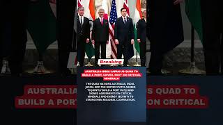 U.S., India, Japan, and Australia Strengthen Alliance #breakingnews #india #usa #quad #japan #news
