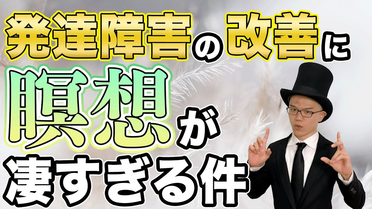 人生が良くなる瞑想入門【発達障害の改善】講演当事者会