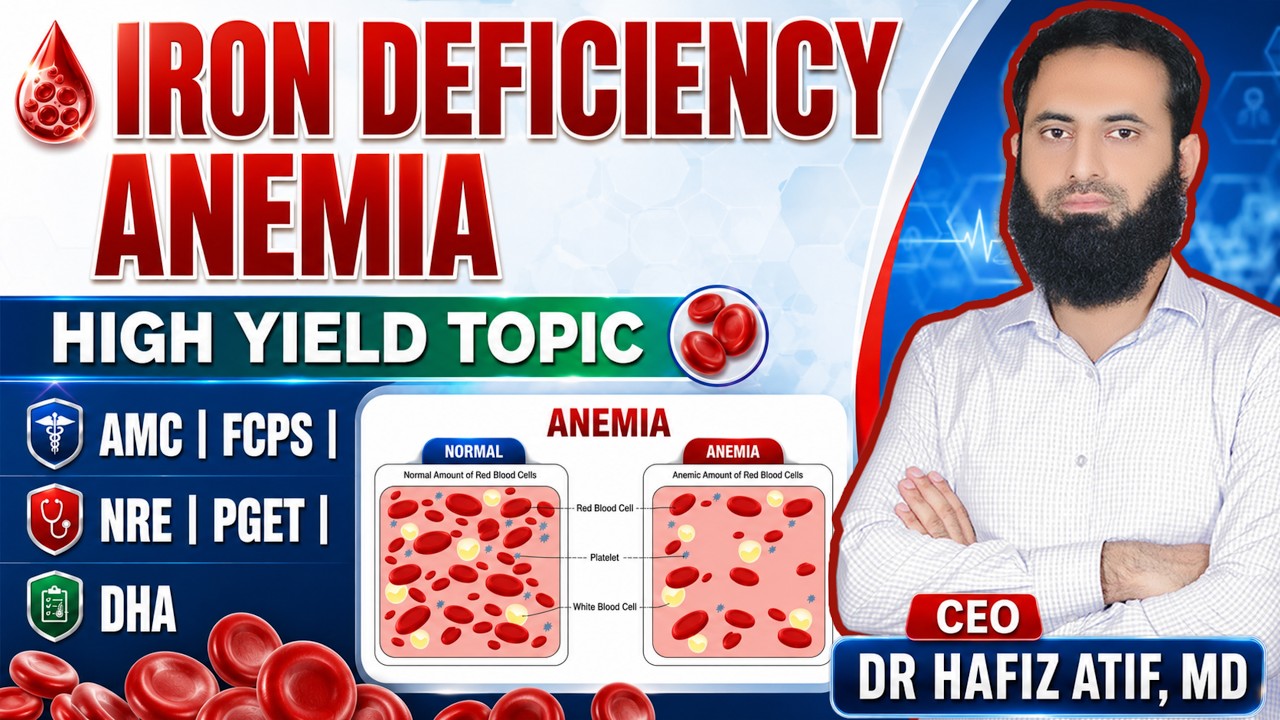 IRON DEFICIENCY ANEMIA | High-Yield Topic For AMC | FCPS | NRE | PGET | DHA | Dr Hafiz Atif |