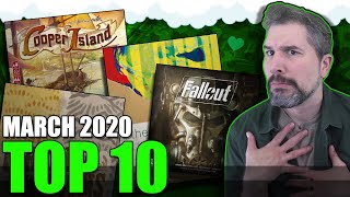 Top 10 Hottest Board Games: March 2020