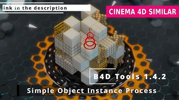 B4D Tools 1.4.3 - Simple Object Instance Process - Blender Geometry Nodes