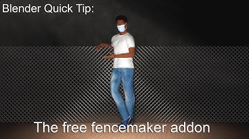 Blender Quick Tip: The free fencemaker addon