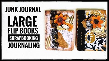 Junk Journal - Large Flip Book - Scrapbooking - Journaling