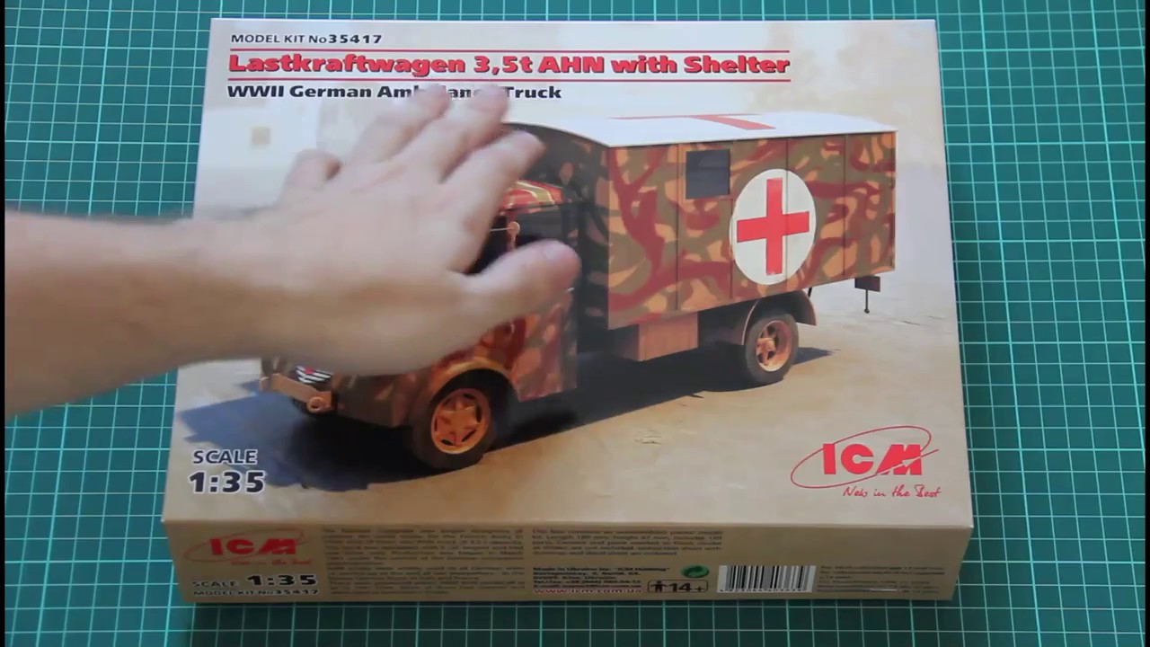 Icm 1 35 Lastkraftwagen 3 5t Ahn With Shelter 35417 Youtube
