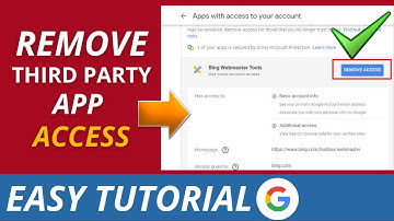 How To Remove Third Party App Access To Your Google Account
