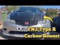 Honda Civic Type R (FN2) Carbon Fiber Bonnet Installation