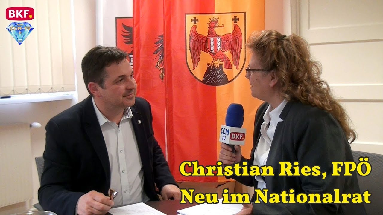 5. 4. 2018 - Christian Ries, FPÖ, Neu im Nationalrat - CCM-TV.at - YouTube