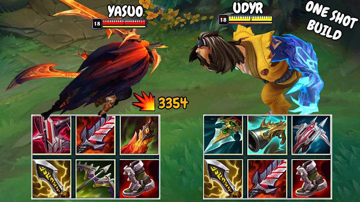 ONE CLAW UDYR vs YASUO FULL BUILD FIGHTS & Best Pentakills!
