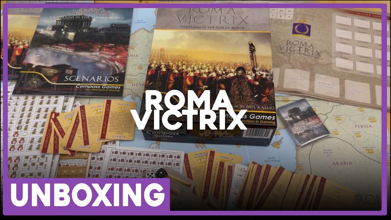Unboxing | Roma Victrix | Compass Games | The Players' Aid - YouTube