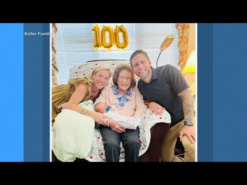 99-year-old Pennsylvania woman meets her 100th great-grandchild l ABC7