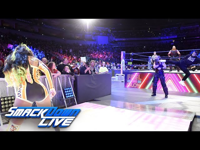 Naomi helps Jimmy Uso defeat Rowan: SmackDown LIVE, April 24, 2018 class=