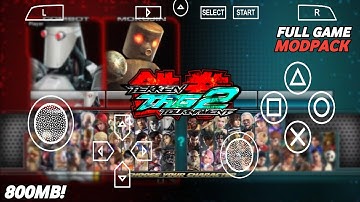 Tekken Tag Tournament 2 v1.2 Ppsspp Mod HD Textures + PSP ISO (Android/ PC) | PPSSPP GAME