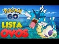LISTA DE OVOS EVENTO DAS ÁGUAS POKÉMON GO POKENEWS