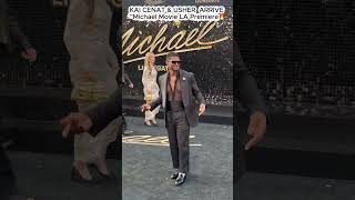 Usher &amp; Kai Cenat Arrive at Michael Movie LA Premiere 🔥 Star Power on Full Display #michaeljackson