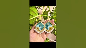 jhumkas made with love | resin jhumkas | matching jhumkas with outifit #resinart #shortsfeed