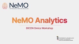 BICCN Workshop - NeMO Analytics